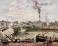 Pissarro, Camille - The Great Bridge, Rouen